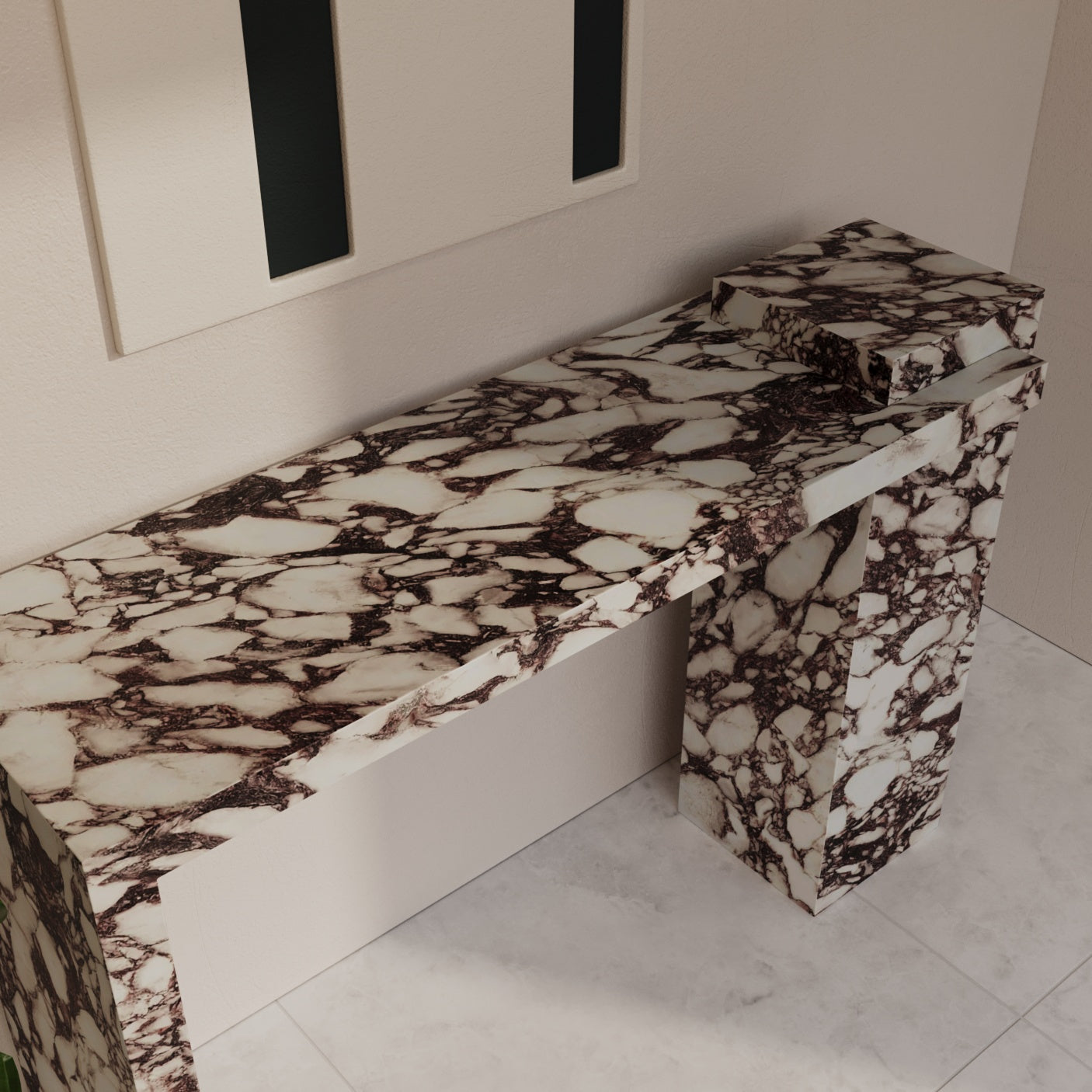Brixton Calacatta Viola Console Table
