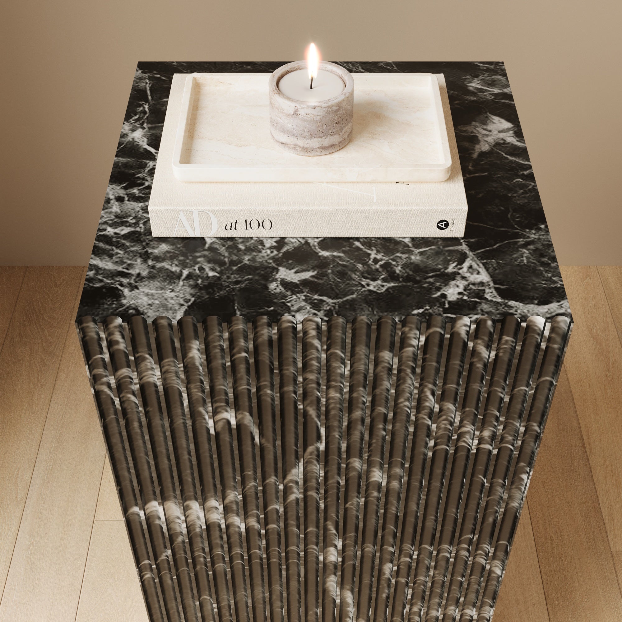 Valente Verde Levanto Plinth With Fluted Finish