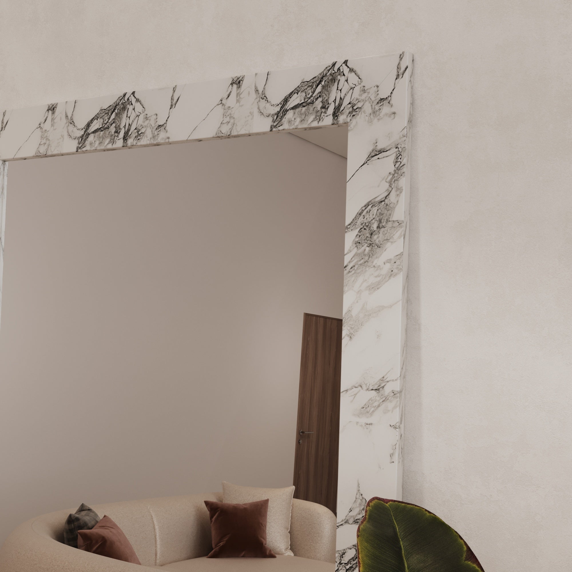 Arabescato Rectangle Mirror