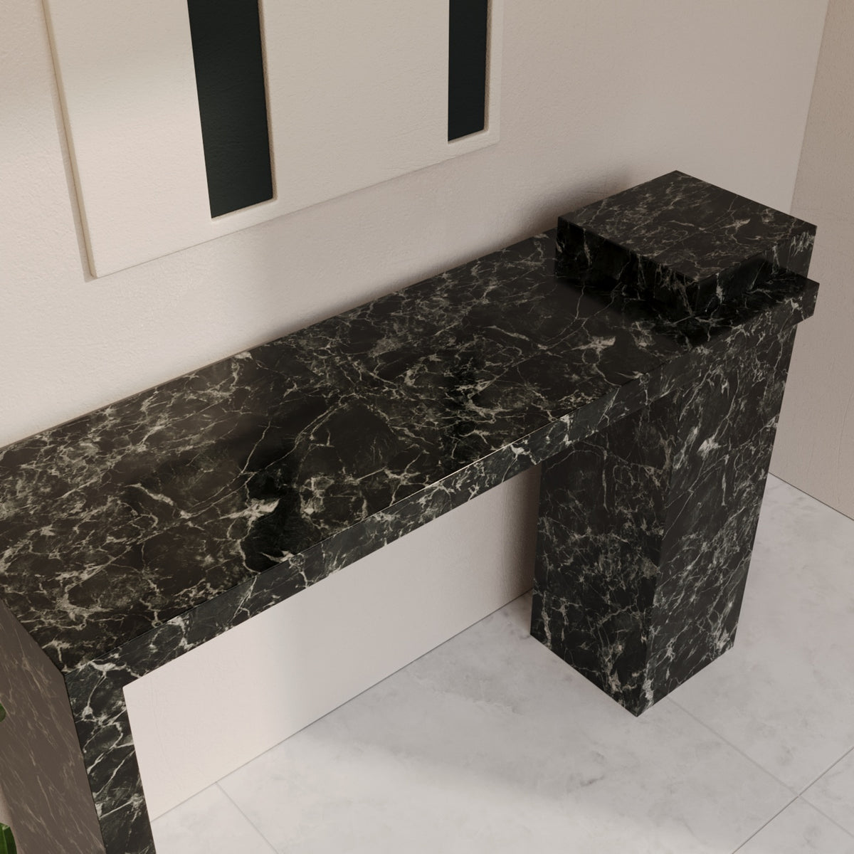 Brixton Verde Marmo Console Table