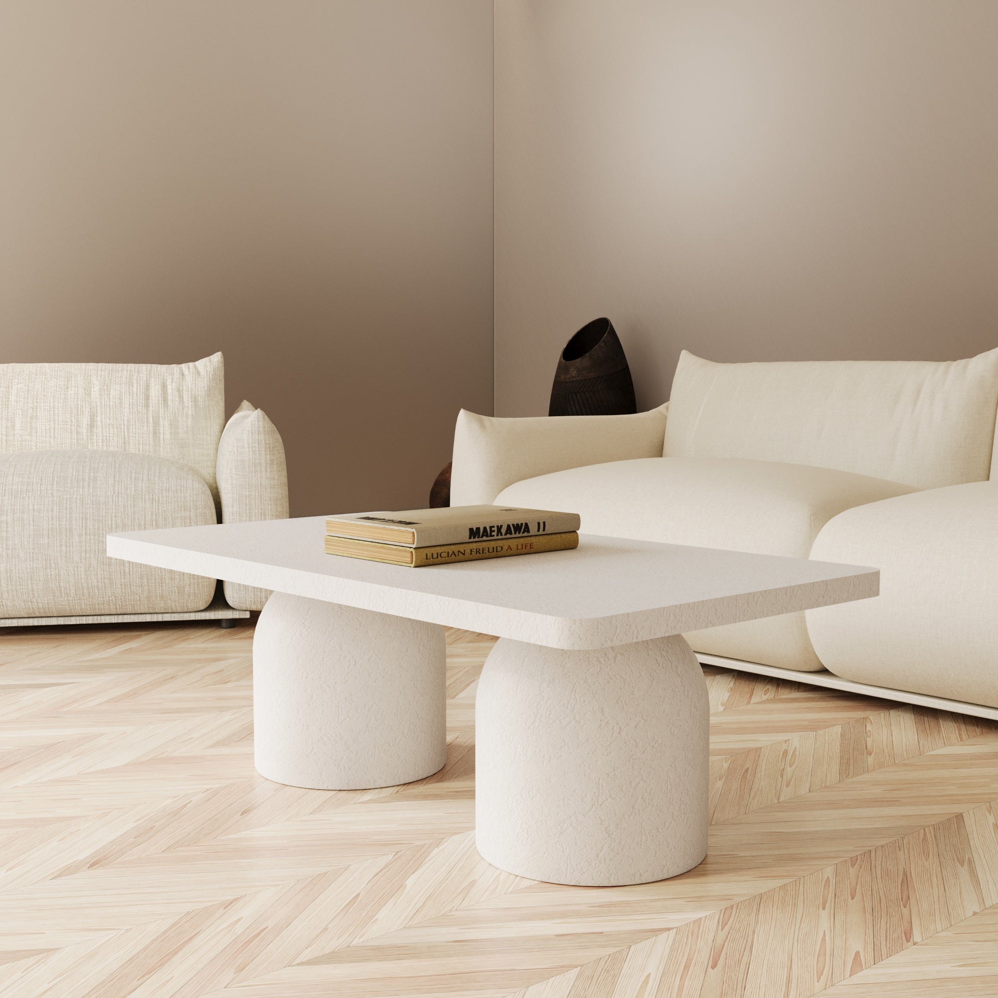 Athena Coffee Table With Textured Finish