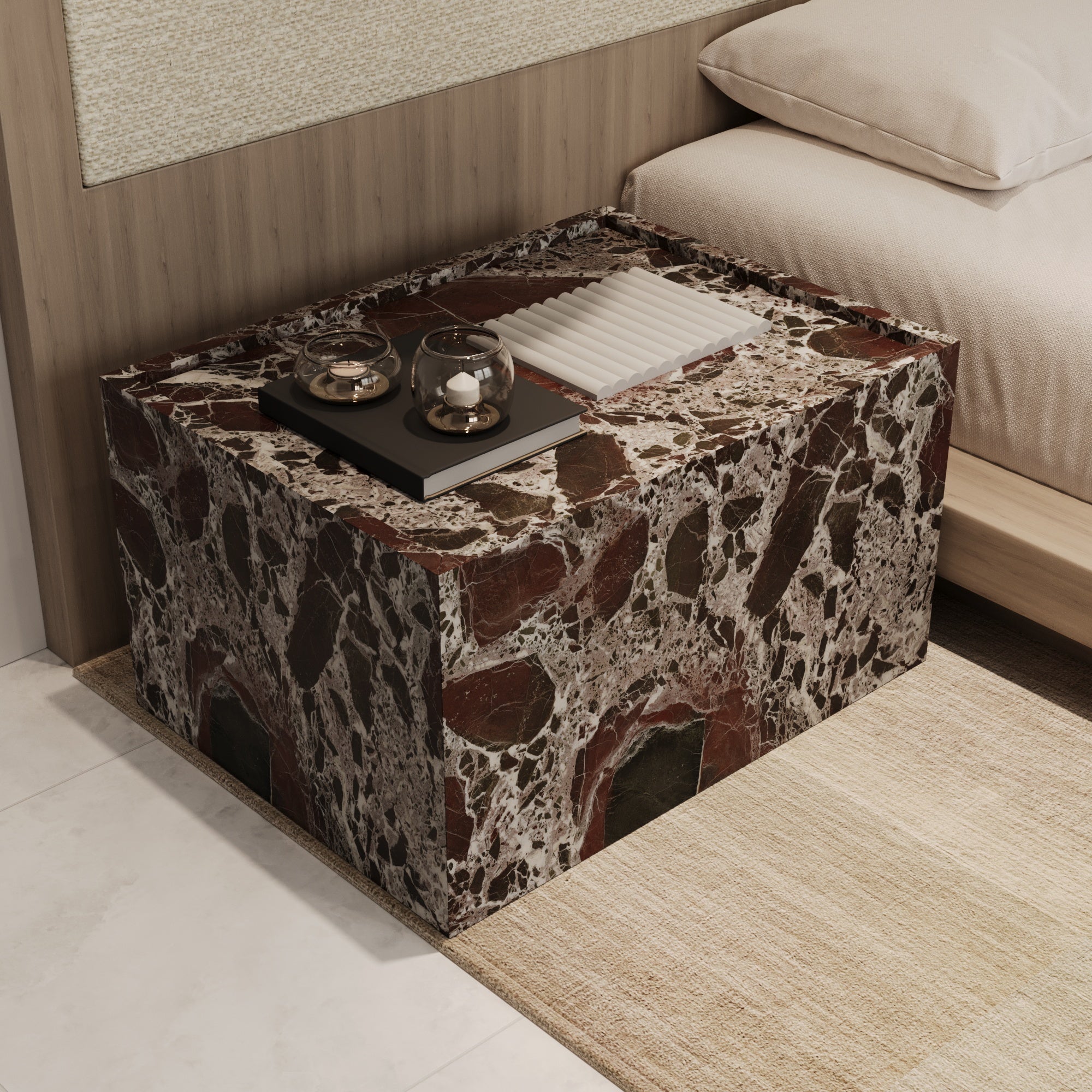 Aveline Rosso Levanto Nightstand