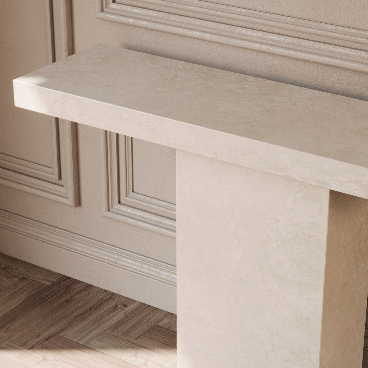 Olivia Limestone Console Table