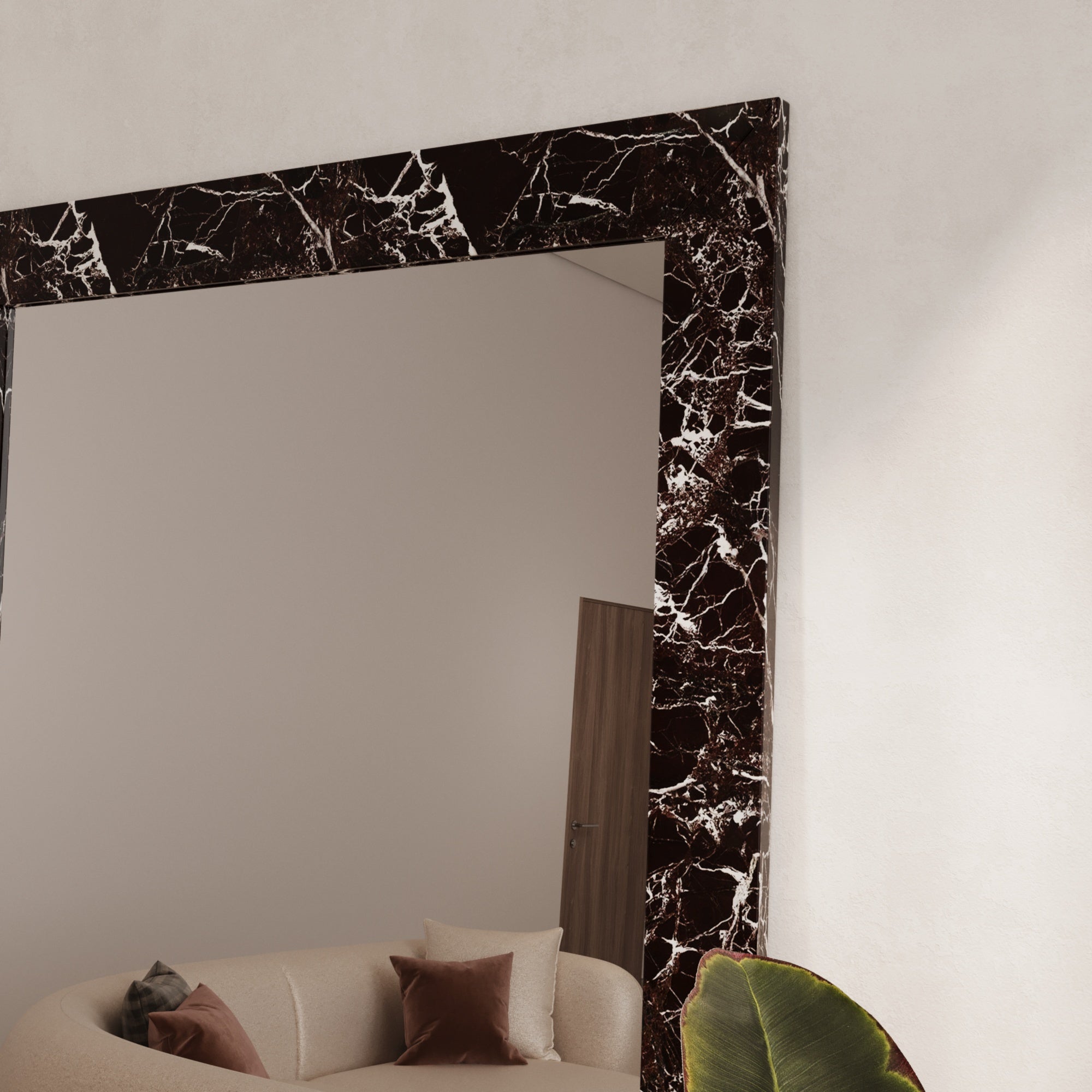 Rosso Levanto Rectangle Mirror