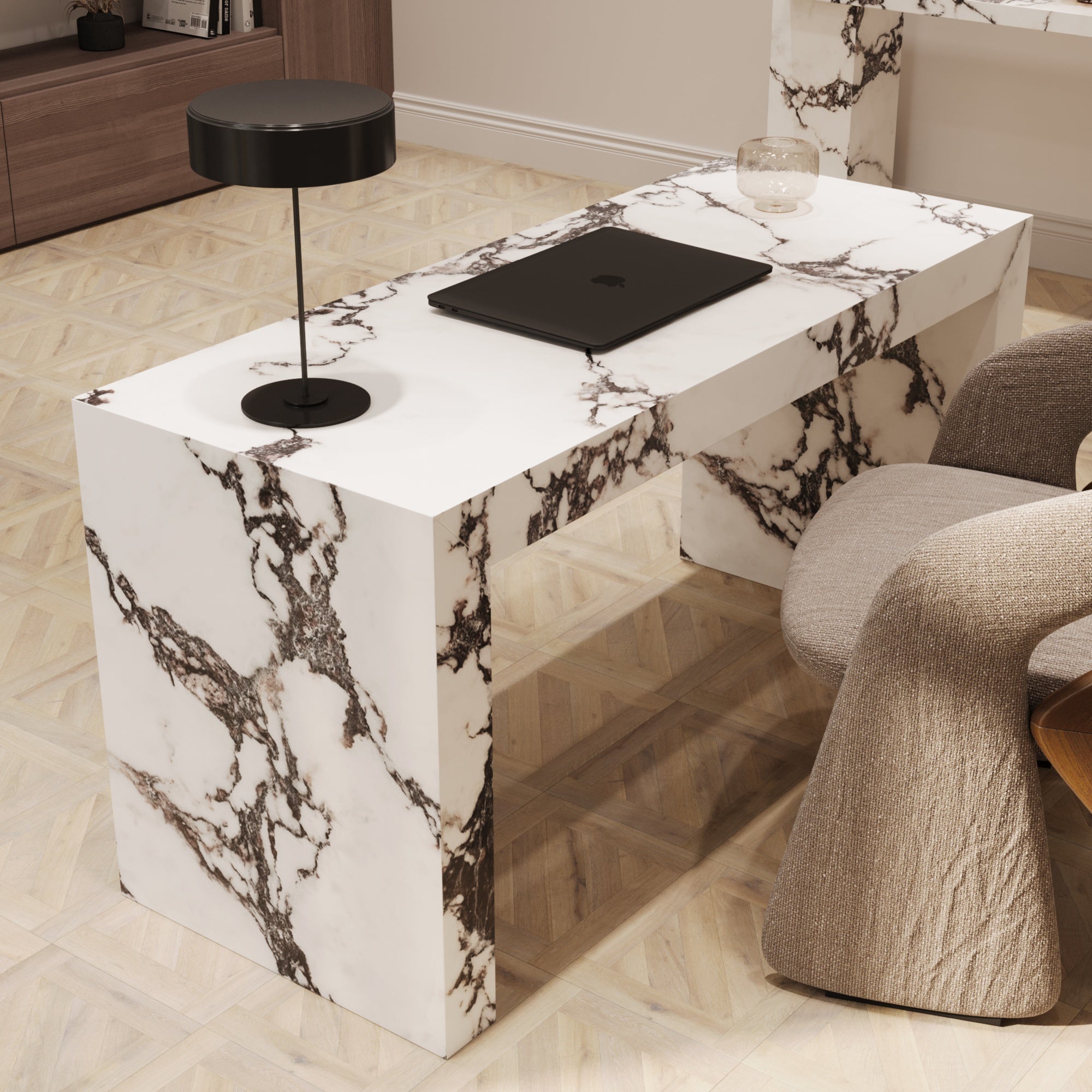 Castilo Calacatta Viola Desk