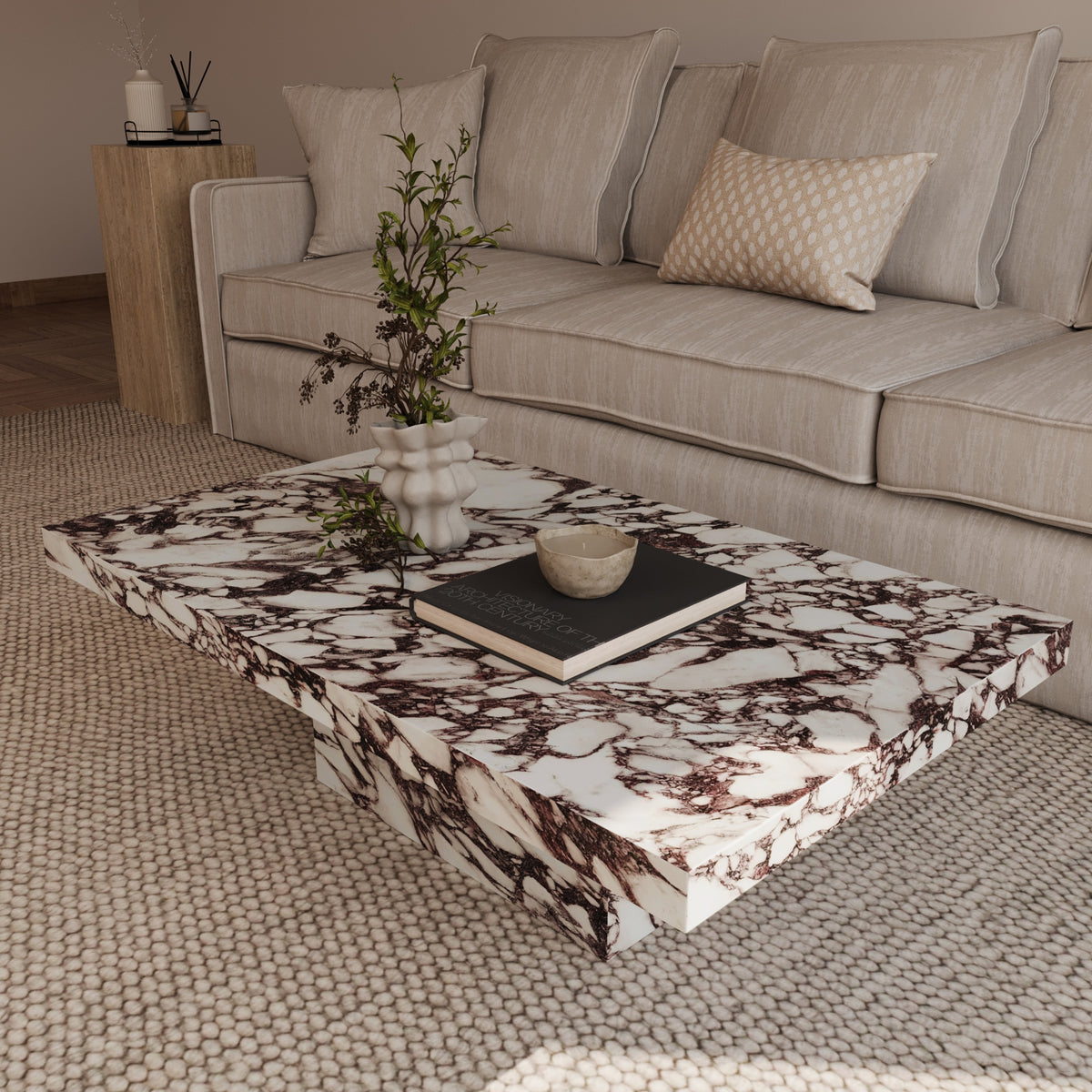 Elana Calacatta Viola Coffee Table