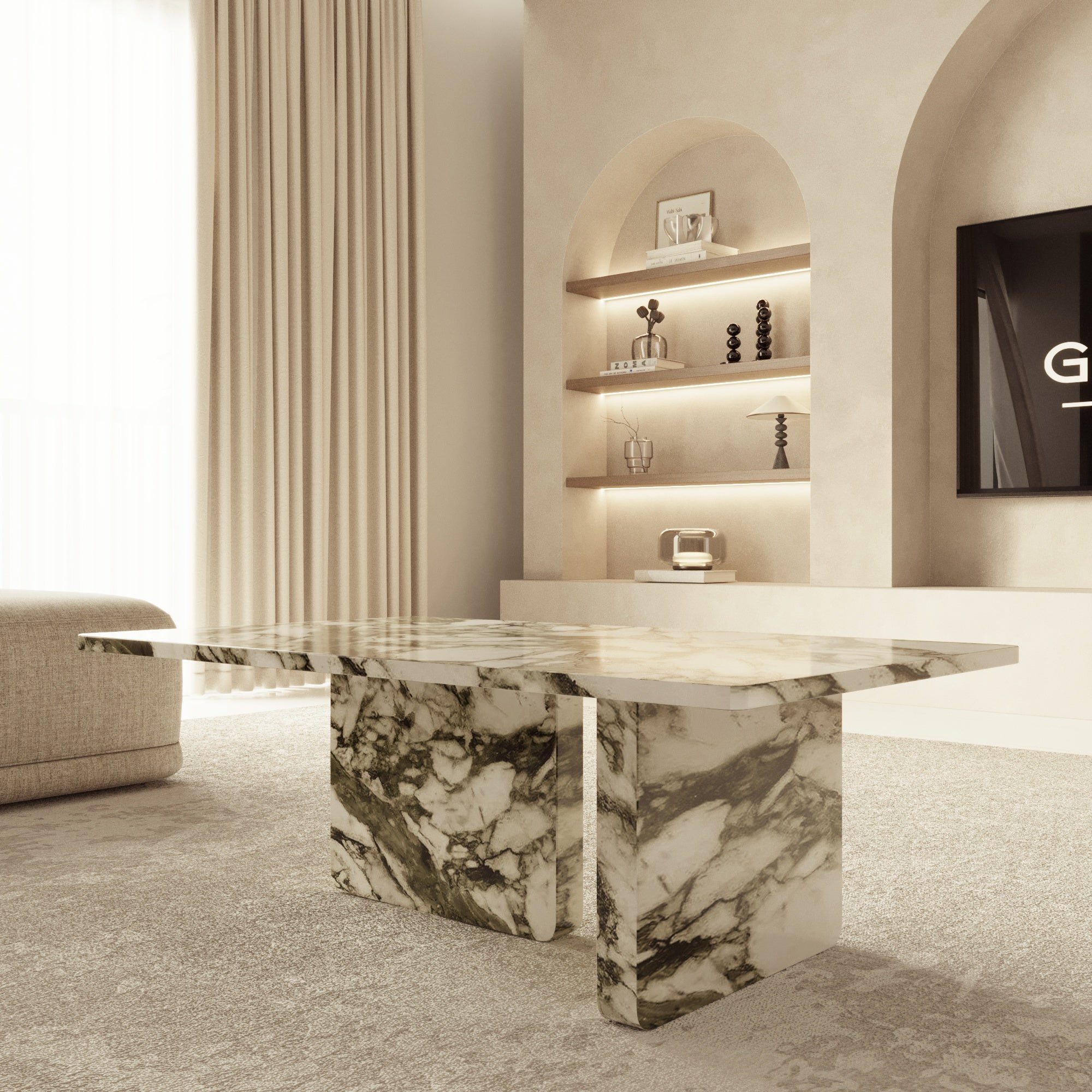 Ravello Calacatta Green Coffee Table