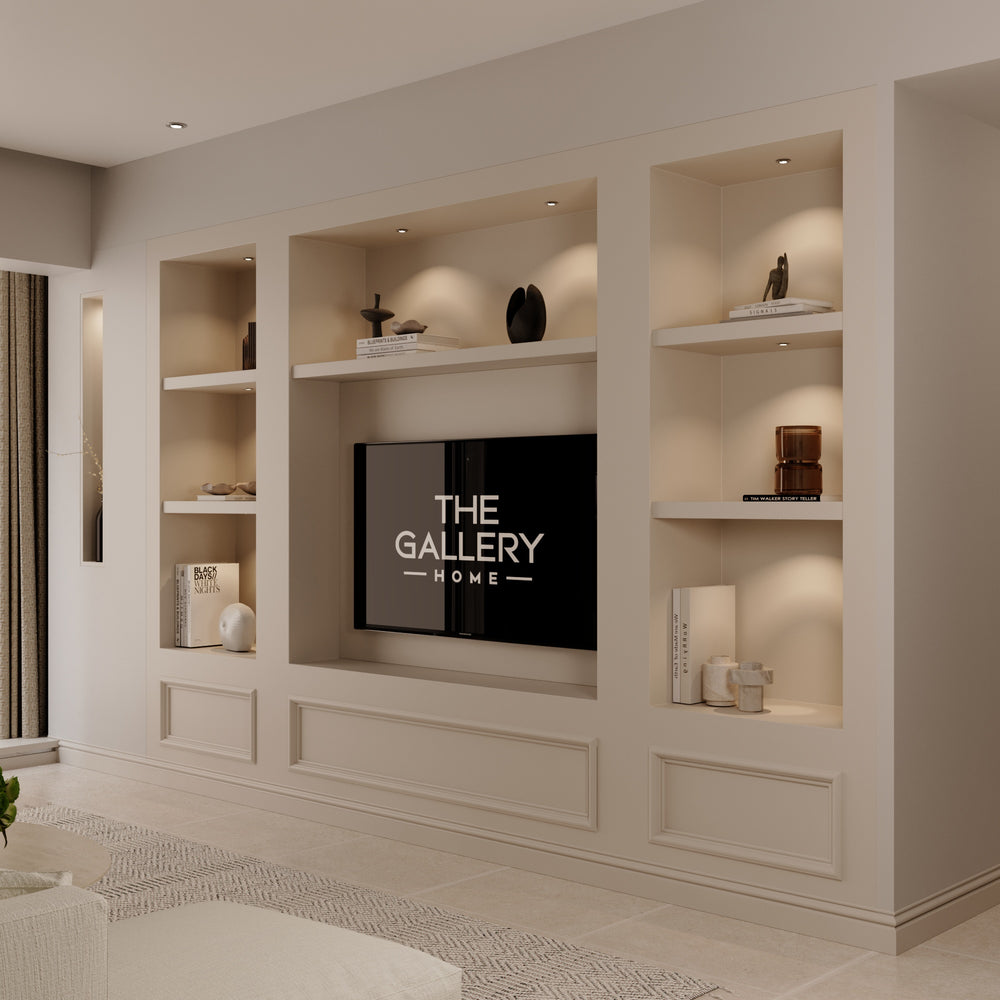 Nova bespoke media wall by The Gallery Home
