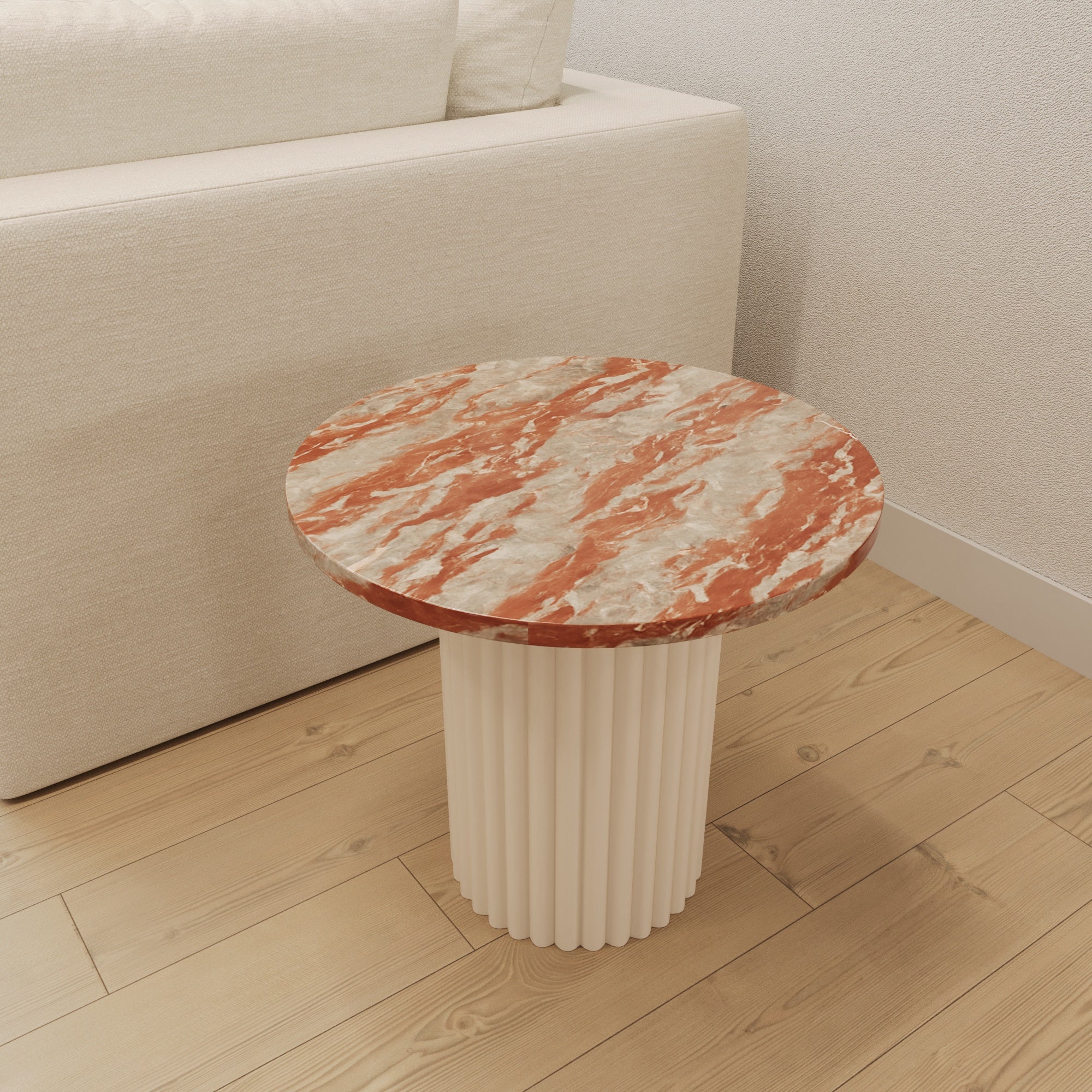 Lucente Rosso Francio Side Table