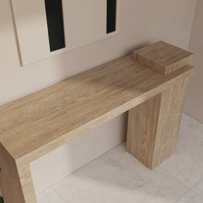 Brixton Travertine Console Table