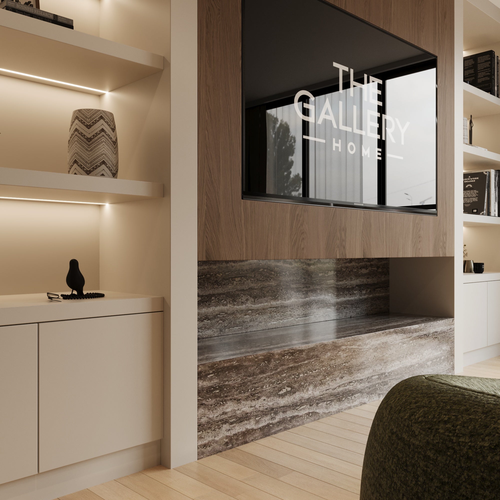 Sierra Stone Media Wall