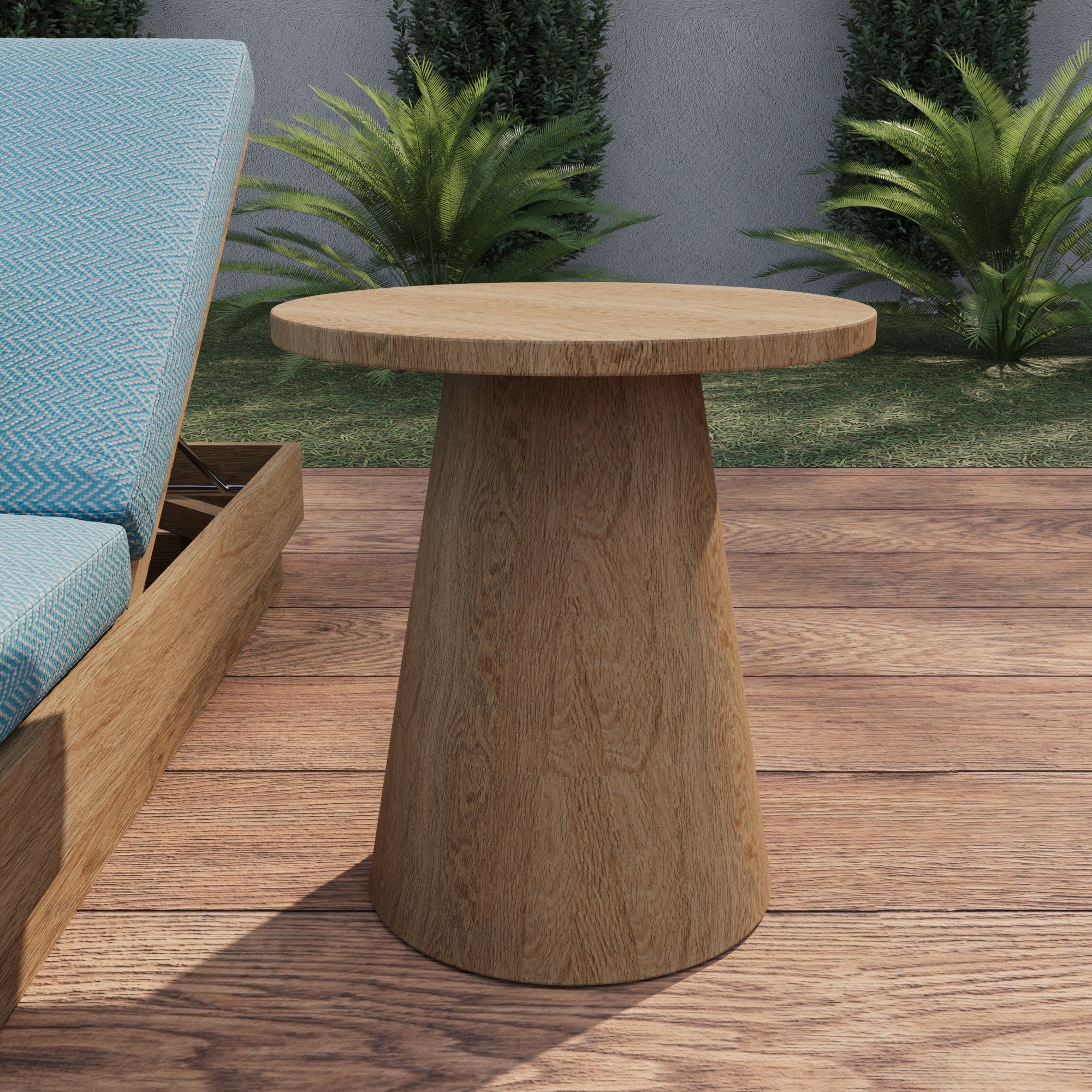 Bari Outdoor Teak Side Table