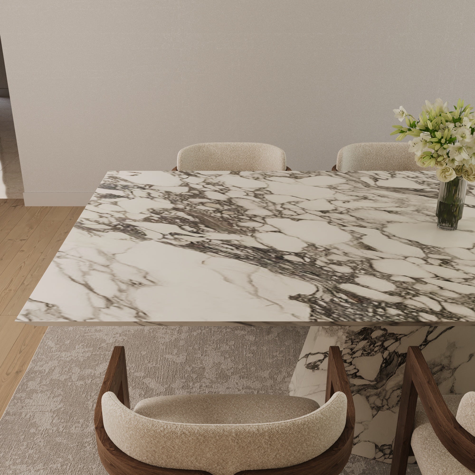 Altura Italian Arabescato Dining Table
