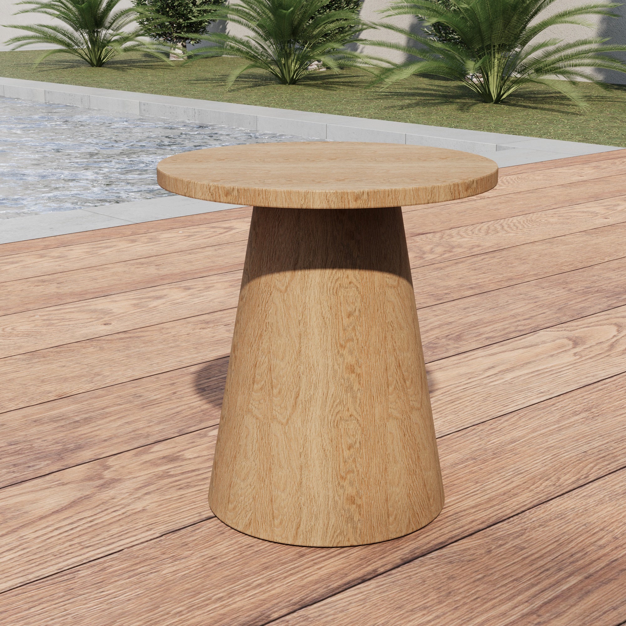Bari Outdoor Teak Side Table