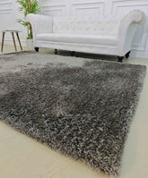 Grey Color Shaggy Area Rug 200X300 CM