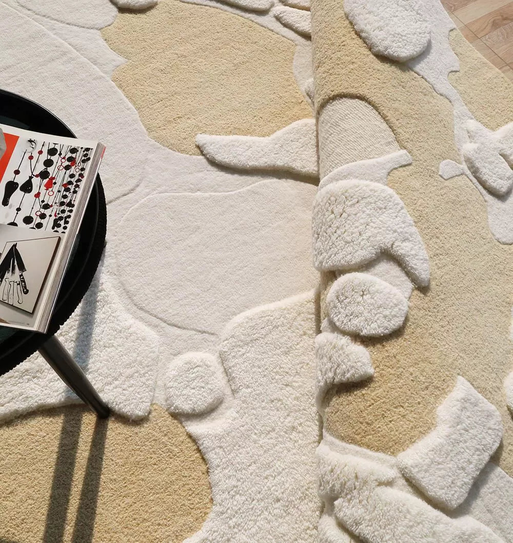 Premium Unique Irregular Shape Multi Colour Carpet (200cm x 300cm)