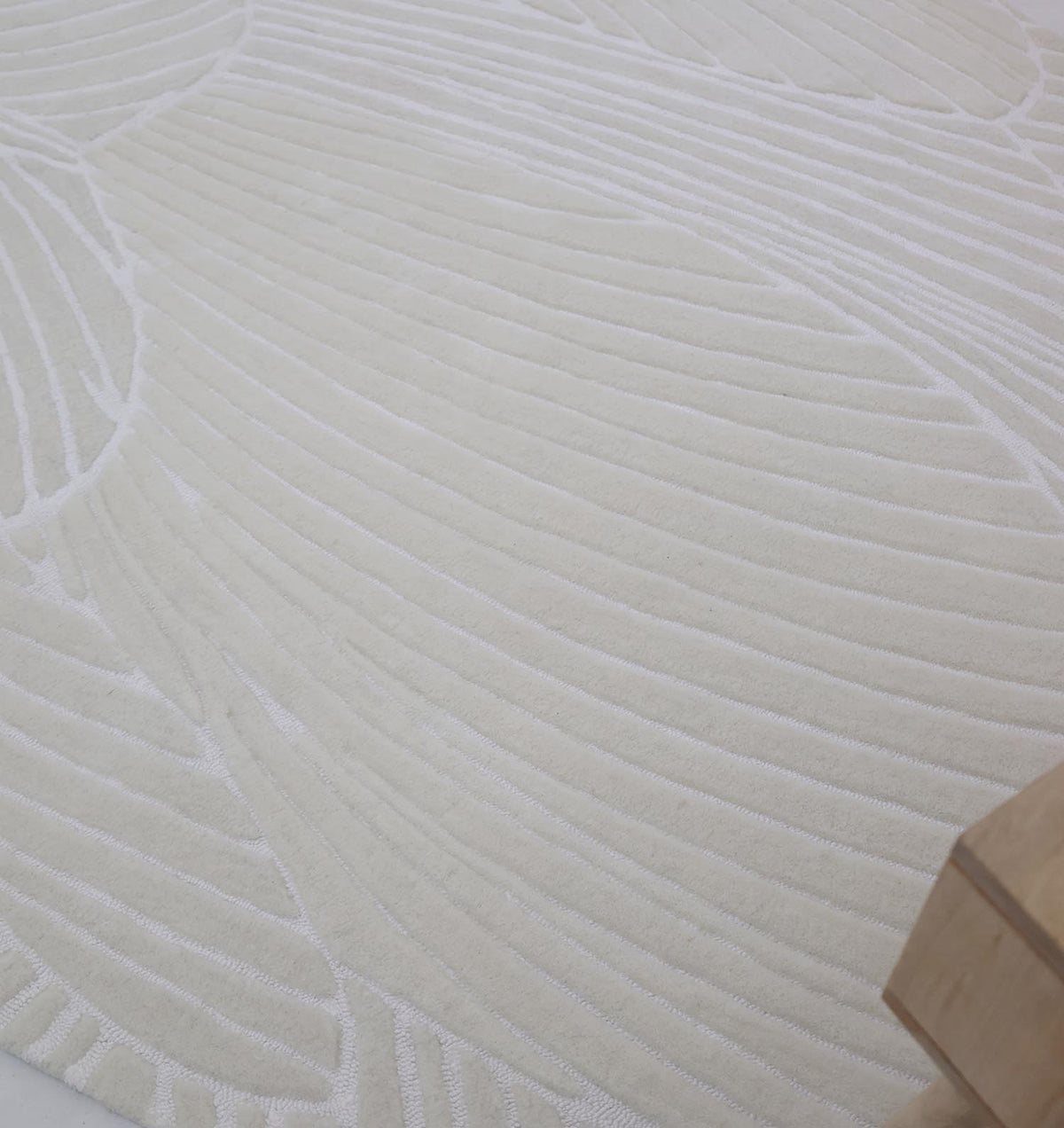 HAND MADE SADIE OFF WHITE IRREGULAR RUG 200X300CM