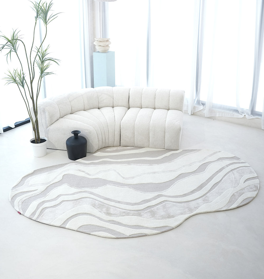 Allison Hand Made Shaped Luxury Rug