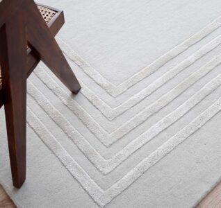 Brixton Hand Made Luxury Off-White Rug