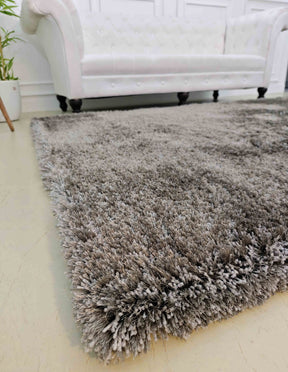 Grey Color Shaggy Area Rug 300X400 CM