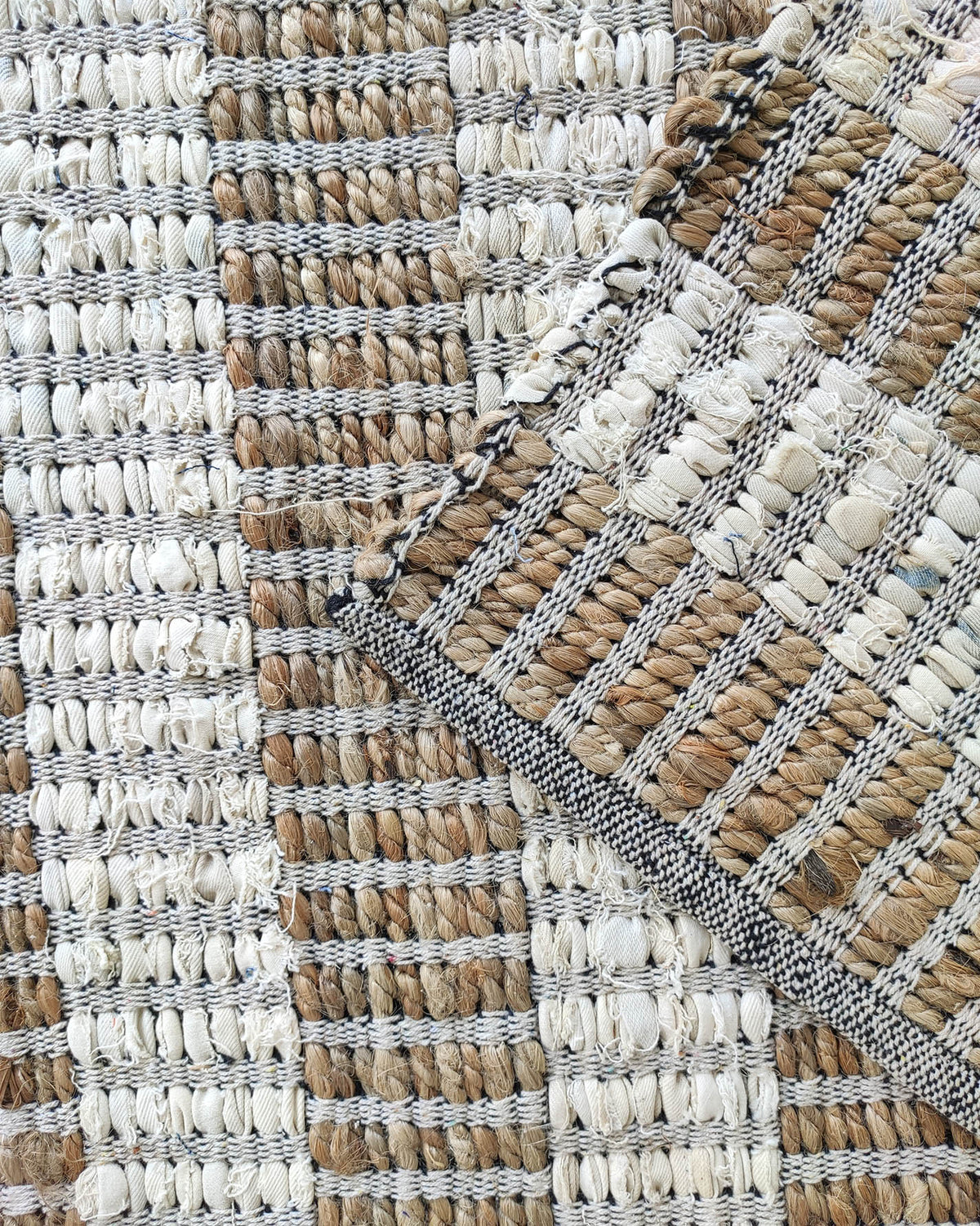 Hand Made Natural Pastel Woven Rug (5 Sizes)