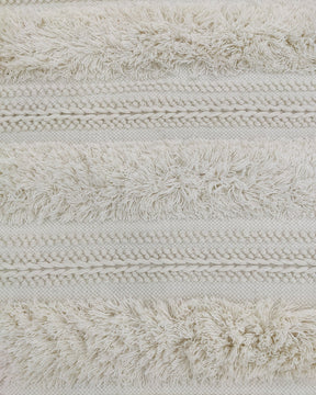 Hand Made Natural White Woven Decor Floor Rug (2 Sizes)