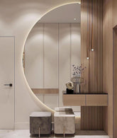 Bespoke Hall Way Wall Panelling With Mirror