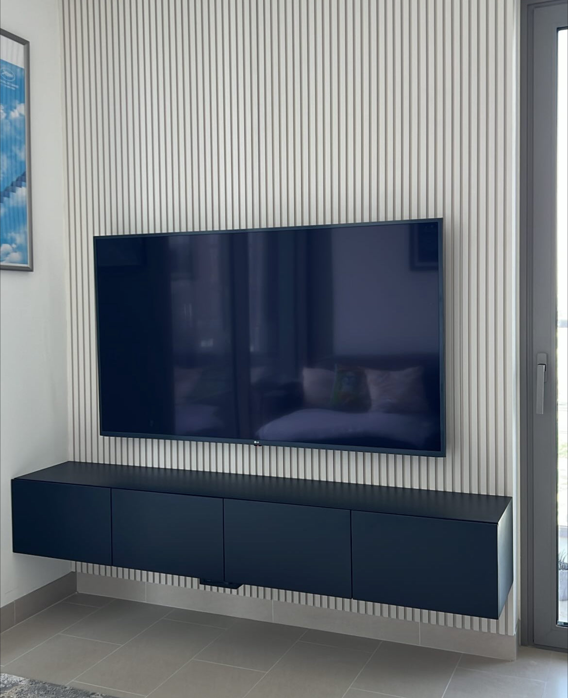 Hand Crafted Bespoke TV Media Wall