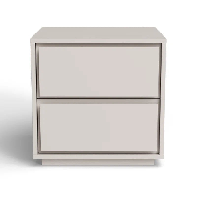 HAND CRAFTED ROSCO LIGHT GREY NIGHT STAND