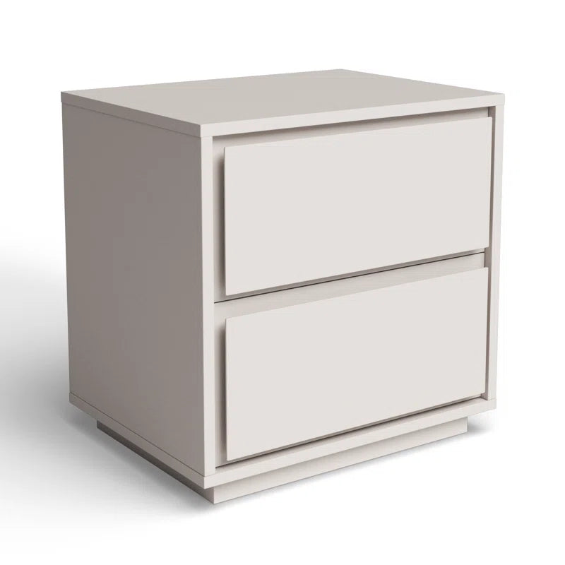 HAND CRAFTED ROSCO LIGHT GREY NIGHT STAND