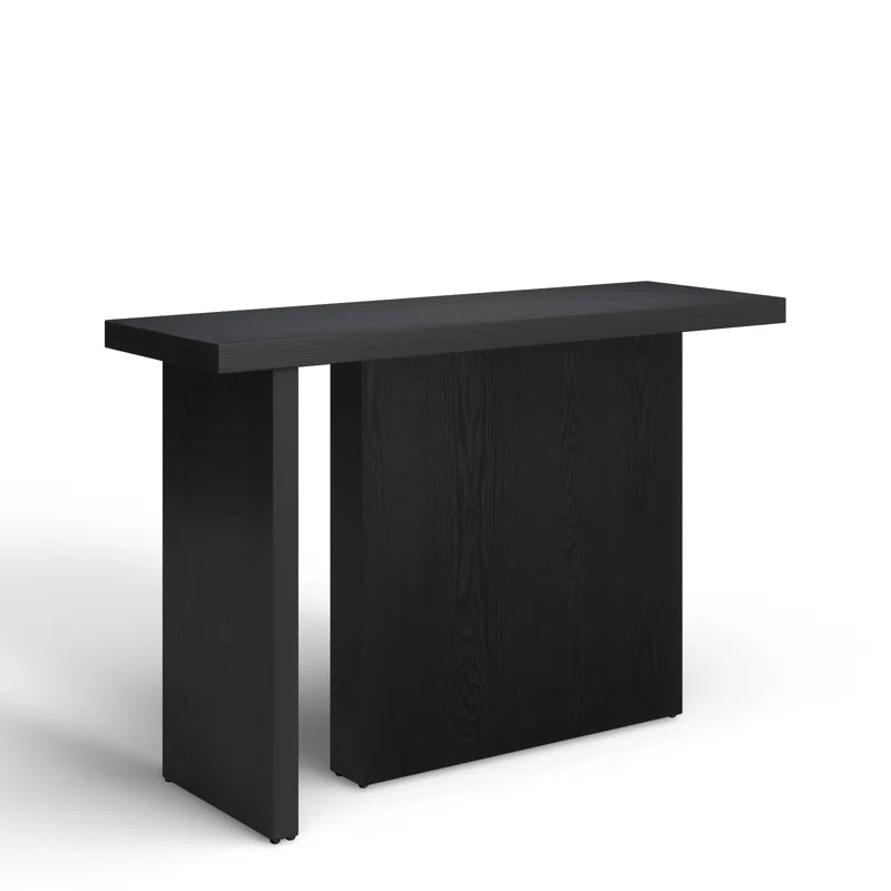 HAND MADE ORYX BLACK TEXTURED CONSOLE TABLE