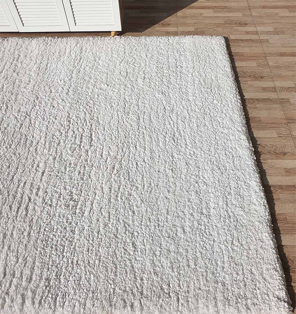 Soft White Shaggy Rug 170X240 CM