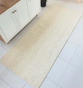 Hand Made Braided Rug Natural White & Gold (2 Sizes)