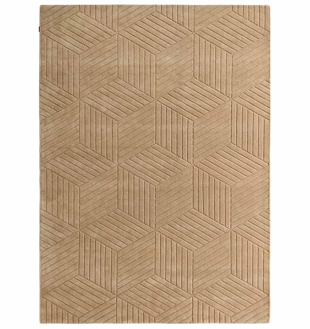 Premium Hand Tufted Beige Wool & Cotton Carpet (250cm x 350cm)