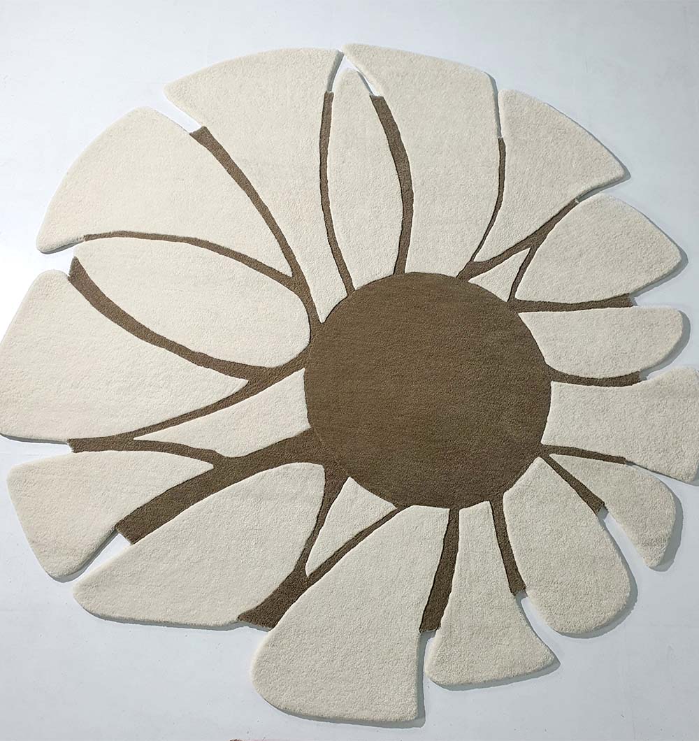 Premium Handmade Wool & Cotton Carpet (200cm)