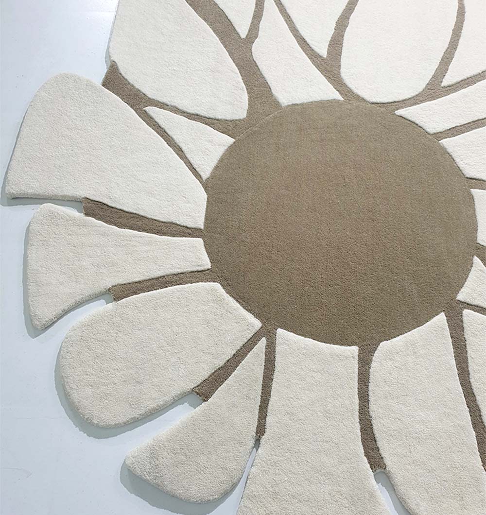 Premium Handmade Wool & Cotton Carpet (200cm)