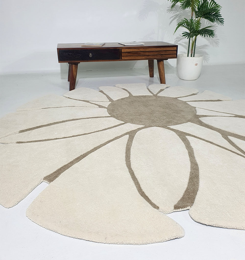 Premium Handmade Wool & Cotton Carpet (200cm)