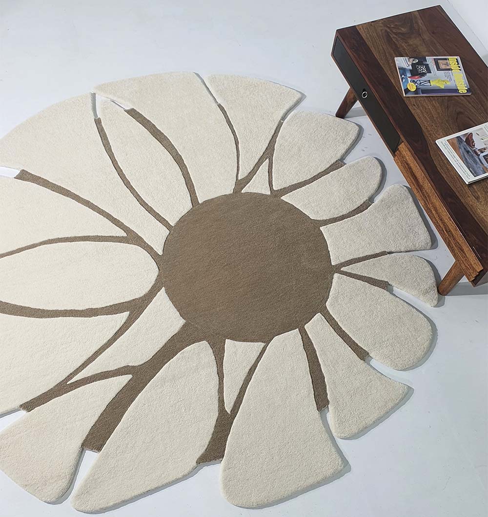 Premium Handmade Wool & Cotton Carpet (200cm)