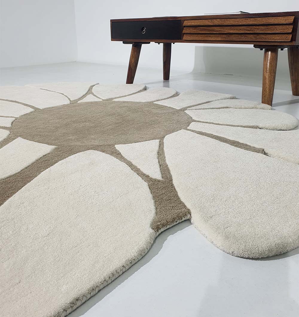 Premium Handmade Wool & Cotton Carpet (200cm)