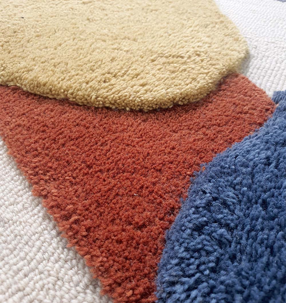 Premium Handmade Multi Colour Hand Tufted Carpet (200cm)