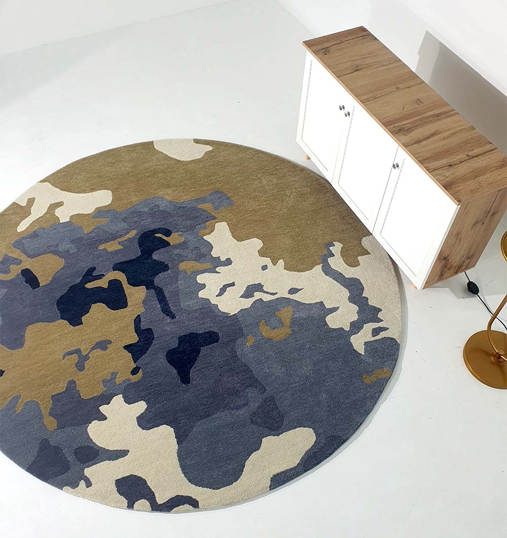 Premium Round Handmade Multi Colour Carpet (200cm)