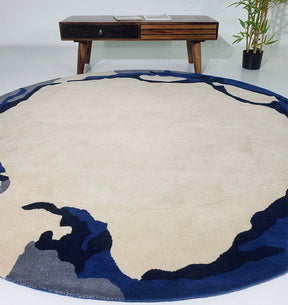 Premium Round Handmade Hand Tufted Carpet (200cm)