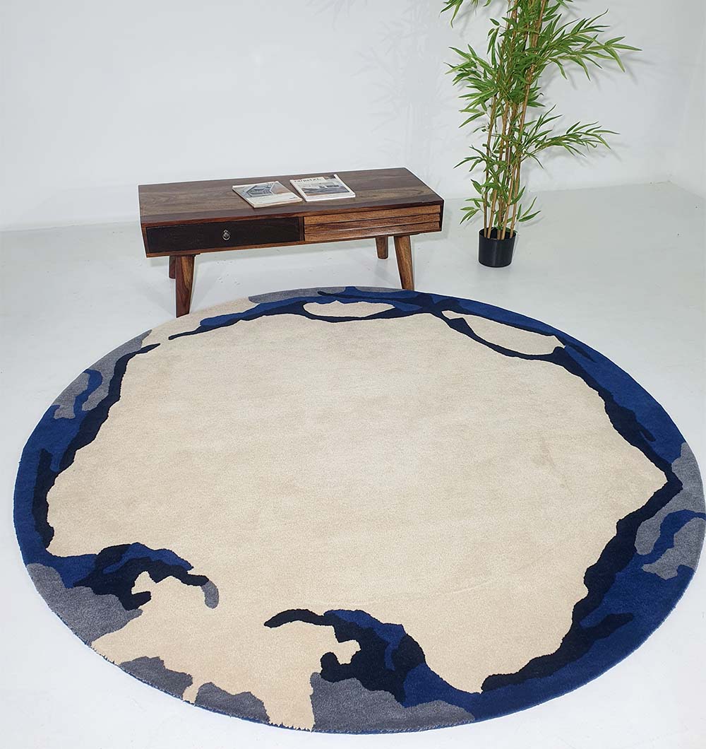 Premium Round Handmade Hand Tufted Carpet (200cm)