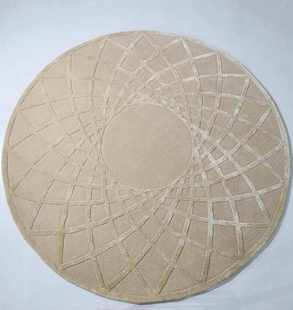 Premium Round Handmade Hand Tufted Carpet (200cm)