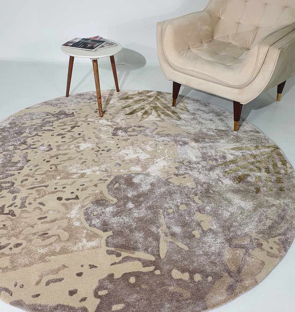 Premium Round Handmade Hand Tufted Carpet (200cm)