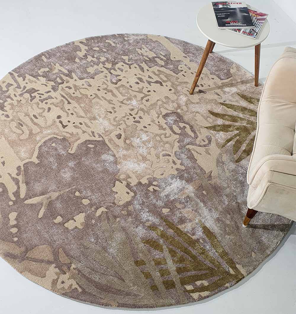 Premium Round Handmade Hand Tufted Carpet (200cm)