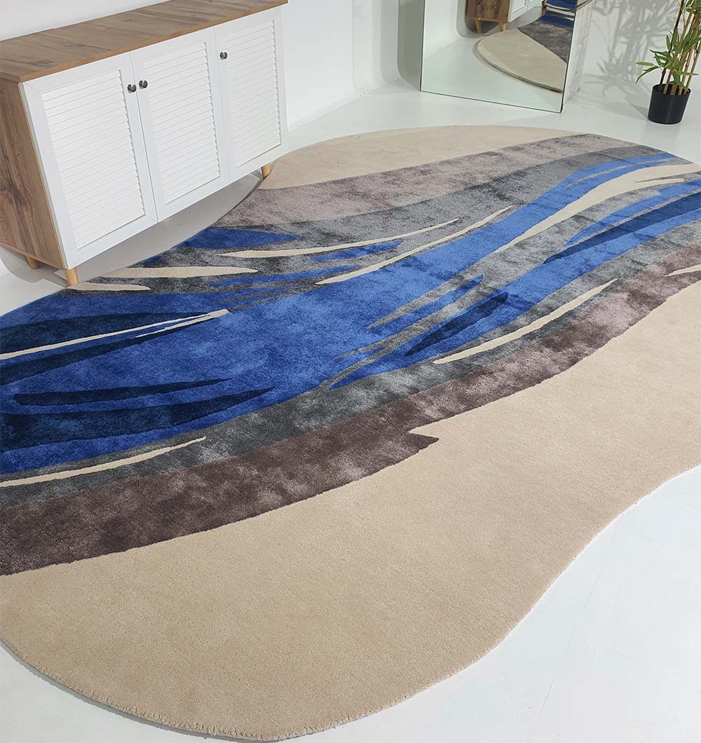 Premium Irregular Shape Hand Tufted Carpet (200cm x 300cm)