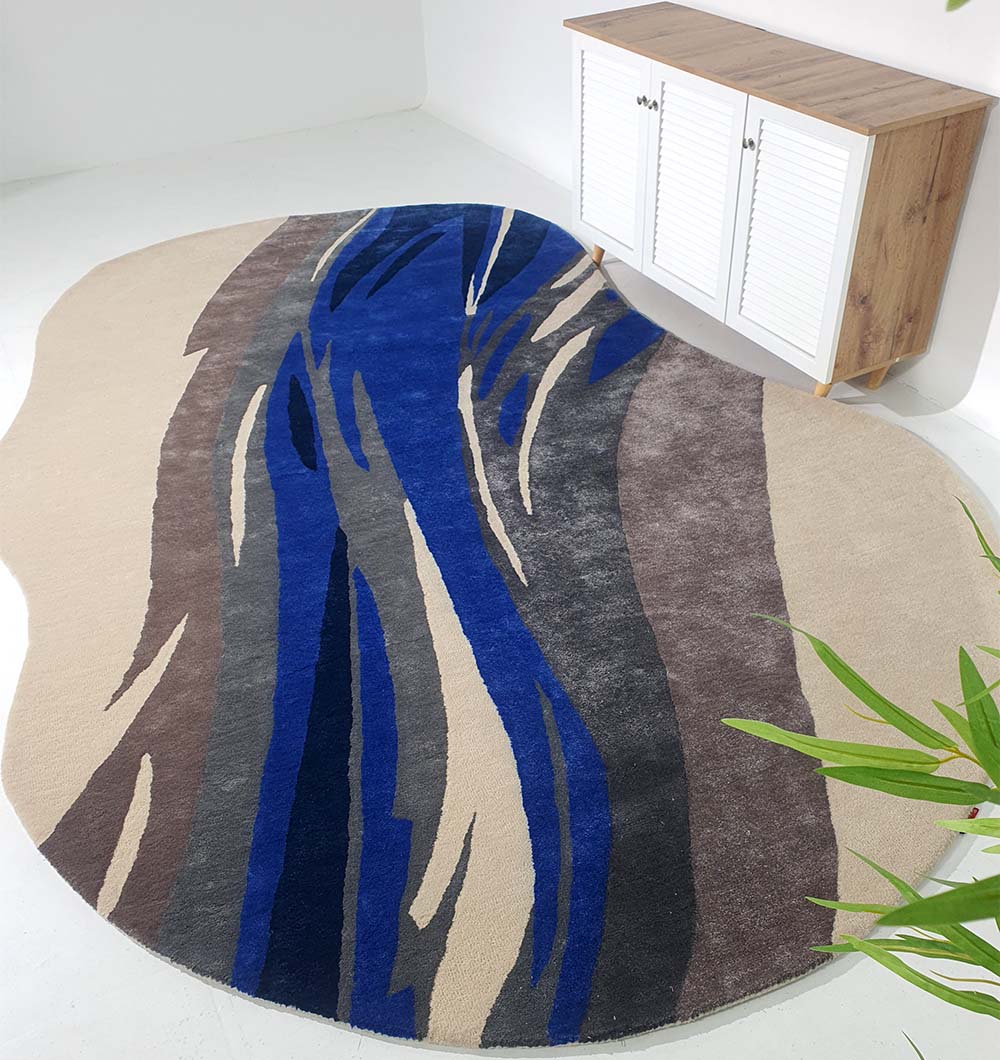 Premium Irregular Shape Hand Tufted Carpet (200cm x 300cm)