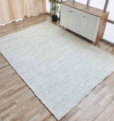 Handmade White Woven Rug For Home Decor (5 Sizes)