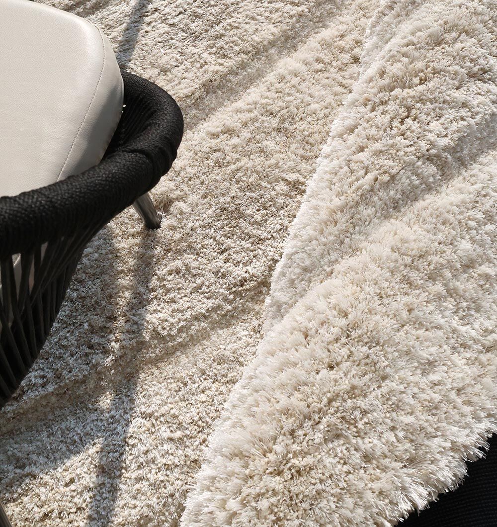 Christie Light Beige Irregular Shaggy Rug 20OCM X 300CM